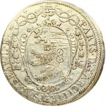 Austria Salzburg 1 Thaler 1621. Paris von Lodron (1619-1653). Obverse: Ornate ovale shield below a cross and a cardinal...