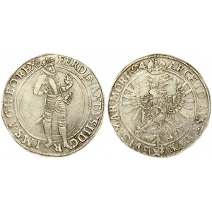 Austria Bohemia 1 Thaler 1624 Joachimsthal. Ferdinand II(1590-1637). Obverse: Standing figure of Ferdinand II. Reverse...