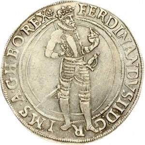 Austria Bohemia 1 Thaler 1624 Joachimsthal. Ferdinand II(1590-1637). Obverse: Standing figure of Ferdinand II. Reverse...