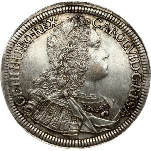 Austria 1 Thaler 1725 Hall. Karl VI(1711-1740). Obverse: Legend begins at upper right. Legend...