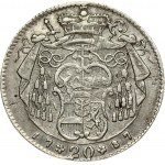 Austria Salzburg 20 Kreuzer 1787 M Hieronymus (1772-1803). Obverse: Bust right. Obverse Legend: HIERONYMVS D • G • A • ...