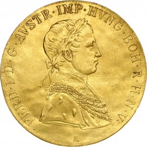 Austria 4 Ducat 1838A Ferdinand I (1835-1848). Obverse: Laureate; armored bust right. Reverse...