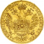 Austria 1 Ducat 1854A Franz Joseph I(1848-1916). Obverse: Laureate head right. Reverse: Crowned imperial double eagle...