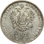 Austria 1/4 Florin 1859A Franz Joseph I (1848-1916). Obverse: Bust of King Franz Joseph I facing right. Reverse...