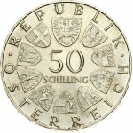 Austria 50 Schilling 1970 300th Anniversary - Innsbruck University. Obverse: Value within circle of shields. Reverse...