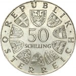 Austria 50 Schilling 1972 100th Anniversary - Institute of Agriculture. Obverse: Value within circle of shields...