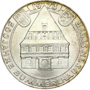 Austria 50 Schilling 1973 500th Anniversary - Bummerl House. Obverse: Value within circle of shields. Reverse...