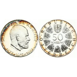 Austria 50 Schilling 1973 100th Anniversary - Birth of Dr Theodor Korner President. Obverse...