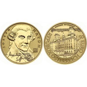 Austria 50 Euro 2004 Great Composers - Joseph Haydn (1732-1809). Obverse: Esterhazy Palace. Reverse: Bust 3/4 right...