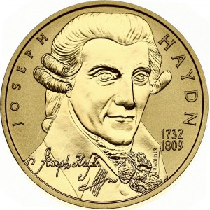 Austria 50 Euro 2004 Great Composers - Joseph Haydn (1732-1809). Obverse: Esterhazy Palace. Reverse: Bust 3/4 right...