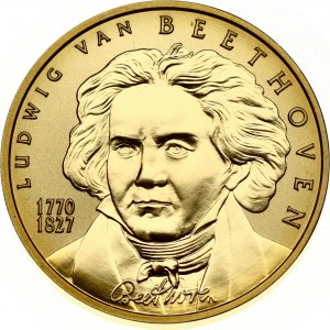 Austria 50 Euro 2005 Great Composers - Ludwig Van Beethoven (1770-1827). Obverse...
