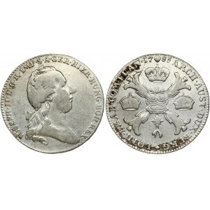 Austrian Netherlands 1 Kronenthaler 1785 Joseph II (1780-1790). Obverse: Bust right. Lettering...