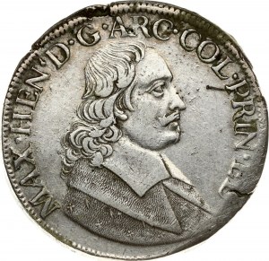 Belgium Liege 1 Patagon 1666 Maximilian Henry(1650-1688). Obverse: Bust of Maximilian Henry right. Obverse Legend...