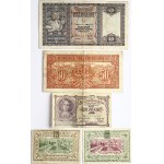 Belgium 1 Franc (1916-1944) and other Banknotes of the World. Obverse: Portrait of Queen Louise-Marie...