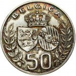 Belgium 50 Francs 1960 King Baudouin's marriage to Doña Fabiola de Mora y Aragon. Baudouin(1951-1993). Obverse...