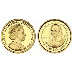 British Virgin Islands 10 Dollars 2006 Elizabeth II(1952-). Obverse: Crowned bust right. Obverse Legend...