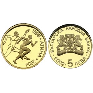 Bulgaria 5 Leva 2002 Running 28th Summer Olympic Games Athens. Obverse: Denomination. Reverse: Olympic running...