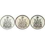 Canada 50 Cents 1965 & 1966 Elizabeth II(1952-). Obverse: Young bust right. Reverse...