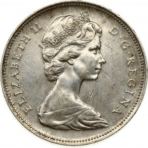 Canada 1 Dollar 1966 Elizabeth II (1952-). Obverse: Portrait of Queen Elizabeth II facing right. Reverse...