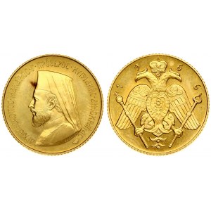 Cyprus 1 Sovereign 1966 Obverse: Bust of Archbishop Makarios III left. Reverse: Eagle. Gold. X M4