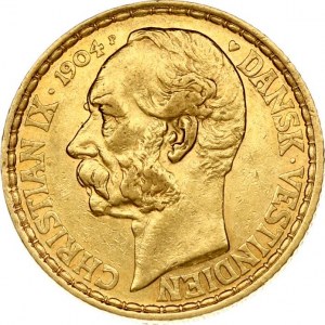 Denmark Danish West Indies 4 Daler 1904(h) Christian IX(1863-1906 ). Obverse: Head left. Reverse...