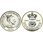 Denmark 200 Kroner 1990 & 2004 Commemorative issue. Margrethe II (1972-). Queen's 50th Birthday...