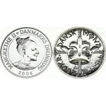 Denmark 200 Kroner 1995 & 2004 Commemorative issue. Margrethe II (1972-). 1000th Anniversary of Danish Coinage...