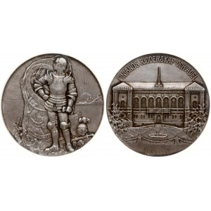 Finland Silver Medal 1906 Government building. FINLANDS RIDDERSKAP OCHADEL 1809-1906. Obverse...