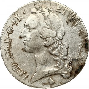 France 1 Ecu 1742Q Louis XV(1715-1774). Obverse: Head with headband left. Reverse...