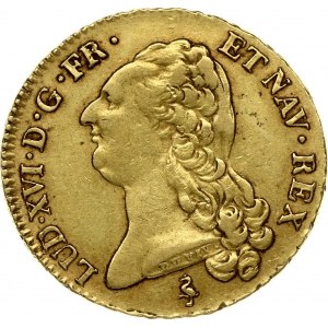 France 2 Louis D'or 1786 A Louis XVI (1774-1792). Obverse: Head left. Obverse Legend...