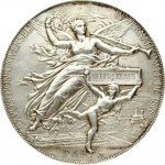 France International Expo Silver Award Medal 1878. Paris Mint. Obverse: Head of Ceres left; wearing laurel wreath...