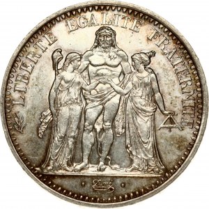 France 10 Francs 1965 Obverse: Denomination and date within wreath. Reverse: Hercules group. Silver...