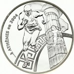 France 1½ Euro 2003 Pierre de Coubertin. XXVII. Summer Olympics 2004 in Athens. Obverse: Pierre de Coubertin on right...