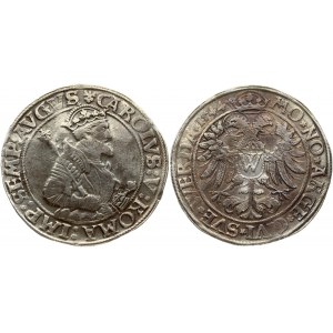 Germany DONAUWORTH 1 Thaler 1544 Obverse: City arms; date at end of legend. Lettering: MO NO ARGE CIVI SVE WERDA 1544...