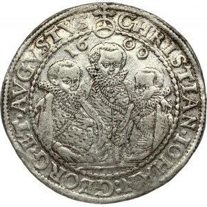 Germany SAXONY 1 Thaler 1600 HB Christian II; Johann Georg I and August (1591-1611). Obverse: 3 half...