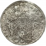 Germany SAXONY 1 Thaler 1600 HB Christian II; Johann Georg I and August (1591-1611). Obverse: 3 half...