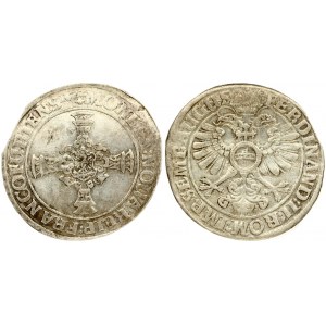 Germany Frankfurt 1 Thaler 1622 Ferdinand II(1590-1637). Obverse Lettering: MONETA : NOUA . REIP : FRANCOFURTENS. 16ZZ...