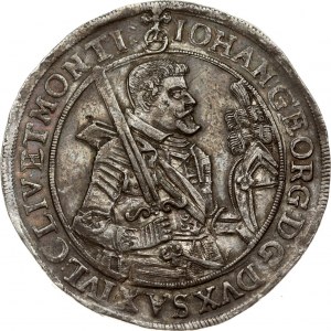 Germany SAXONY 1 Thaler 1626 HI Johann Georg I(1615-1656). Obverse: Half-length armored figure to right...