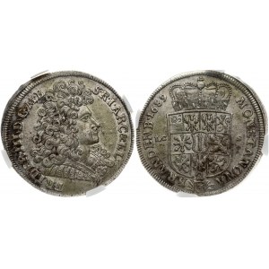 Germany BRANDENBURG 2/3 Thaler 1689 LCS Friedrich III(1688-1701). Obverse: Bust to right. Lettering...