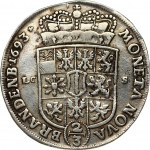 Germany BRANDENBURG 2/3 Thaler 1693 LCS Friedrich III(1688-1701). Obverse: Bust to right. Lettering...