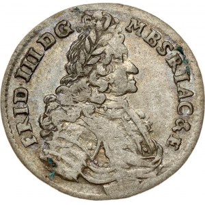 Germany BRANDENBURG 3 Groschen 1695 SD Friedrich III(1688-1701). Obverse: Bust facing right. Lettering...
