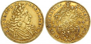 Germany BAVARIA 1 Goldgulden 1704 Maximilian II (1679-1726). Obverse: Draped bust right. Reverse...