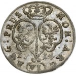 Germany PRUSSIA 6 Groscher 1714 CG/M Friedrich Wilhelm (1713-1740). Obverse: Laureate armored bust to right; mintmaster...