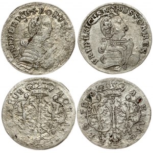 Germany PRUSSIA 3 Groscher (1752-1754) E Friedrich II(1740-1786). Obverse: Armored bust to right. Obverse Legend...