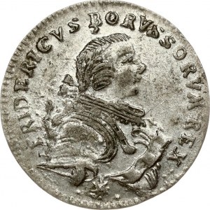 Germany PRUSSIA 3 Groscher 1753 E Friedrich II(1740-1786). Obverse: Armored bust to right. Obverse Legend...