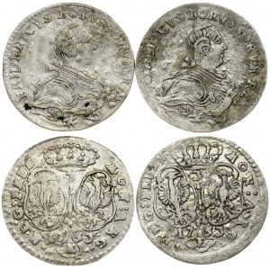 Germany PRUSSIA 3 Groscher 1753 E Friedrich II(1740-1786). Obverse: Armored bust to right. Obverse Legend...