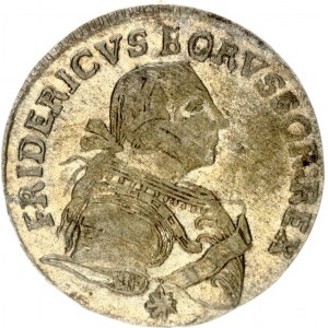 Germany PRUSSIA 6 Groscher 1754 E Friedrich II(1740-1786). Obverse: Armored bust to right. Obverse Legend...