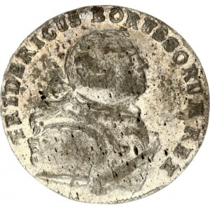 Germany PRUSSIA 6 Groscher 1756 E Friedrich II(1740-1786). Obverse: Armored bust to right. Obverse Legend...