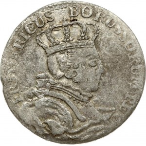 Germany PRUSSIA 6 Groscher 1756C Friedrich II(1740-1786). Obverse: Crowned bust to right. Obverse Legend...