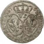 Germany PRUSSIA 6 Groscher 1756C Friedrich II(1740-1786). Obverse: Crowned bust to right. Obverse Legend...